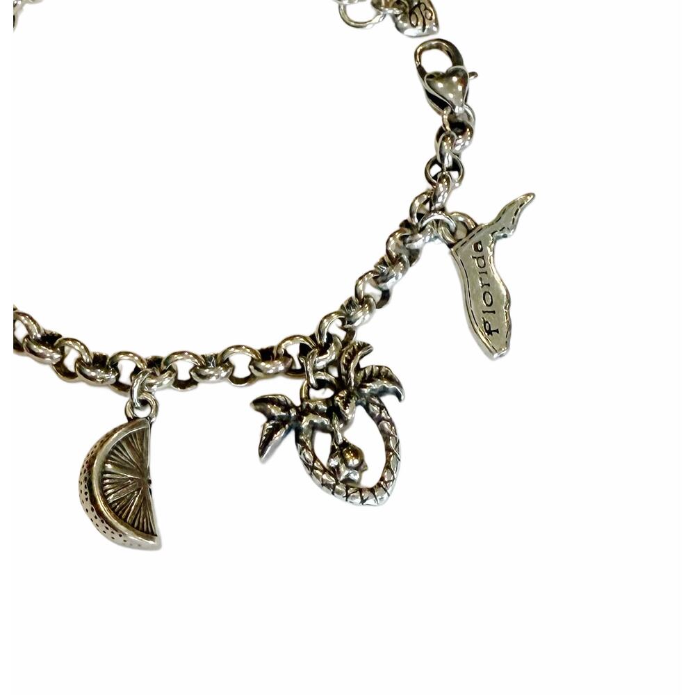 Brighton Florida State Silver Charm Bracelet - Picture 3 of 6
